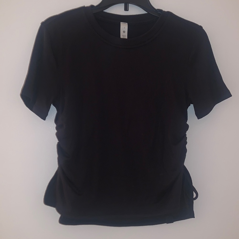 Lululemon Black T-Shirt w/ Ties on Sides